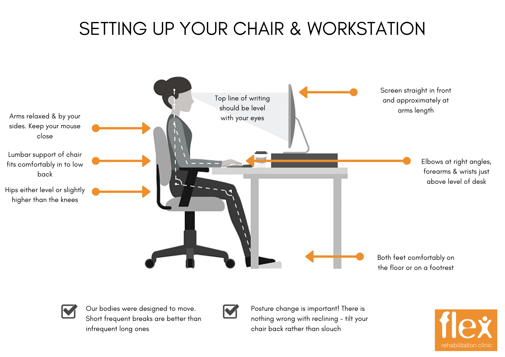 Healthy Tips From Your Posture Coach – Setting Up Your Workstation - Align1  Solutions